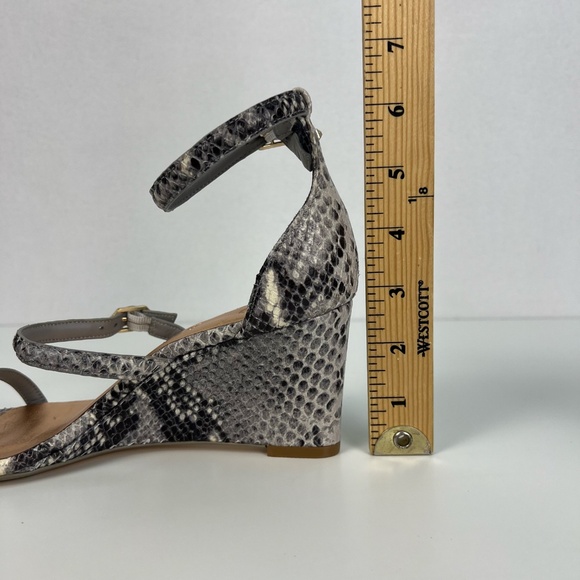 Ted Baker London Wedge Heel Sandal Weliin Snake Print Women's 38.5 US 8 Strappy - Picture 15 of 15